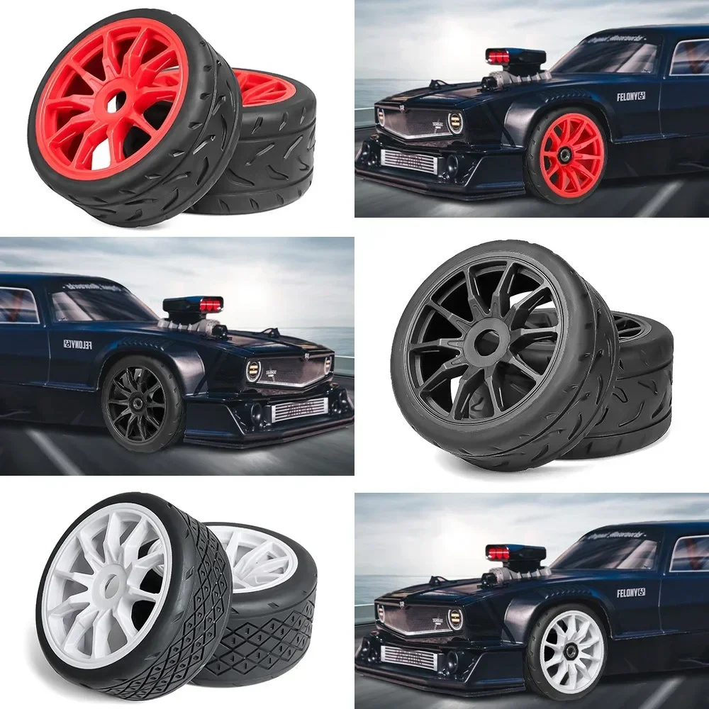 

4pcs 100/107mm Tire Tyre 17mm Wheel for Arrma 1/7 Infraction Limitless Felony FSR Model GT RC Car Upgrade Parts