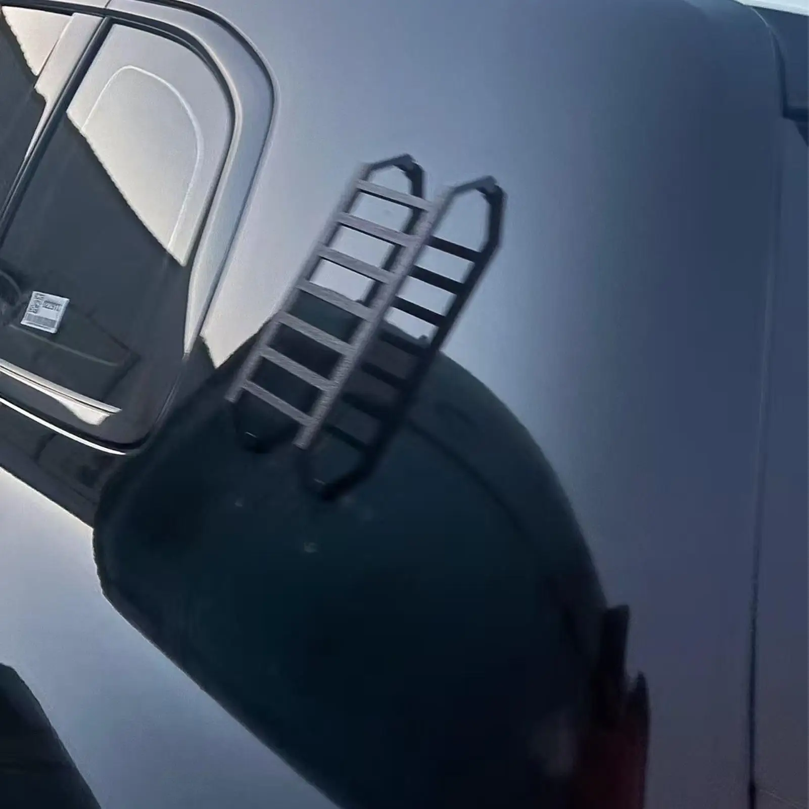 

Украшение крыши автомобиля без сверления, стабильное удержание, украшение для экстерьера автомобиля, 3D наклейка в форме лестницы для бампера, капота, двери, поездки на работу, путешествия