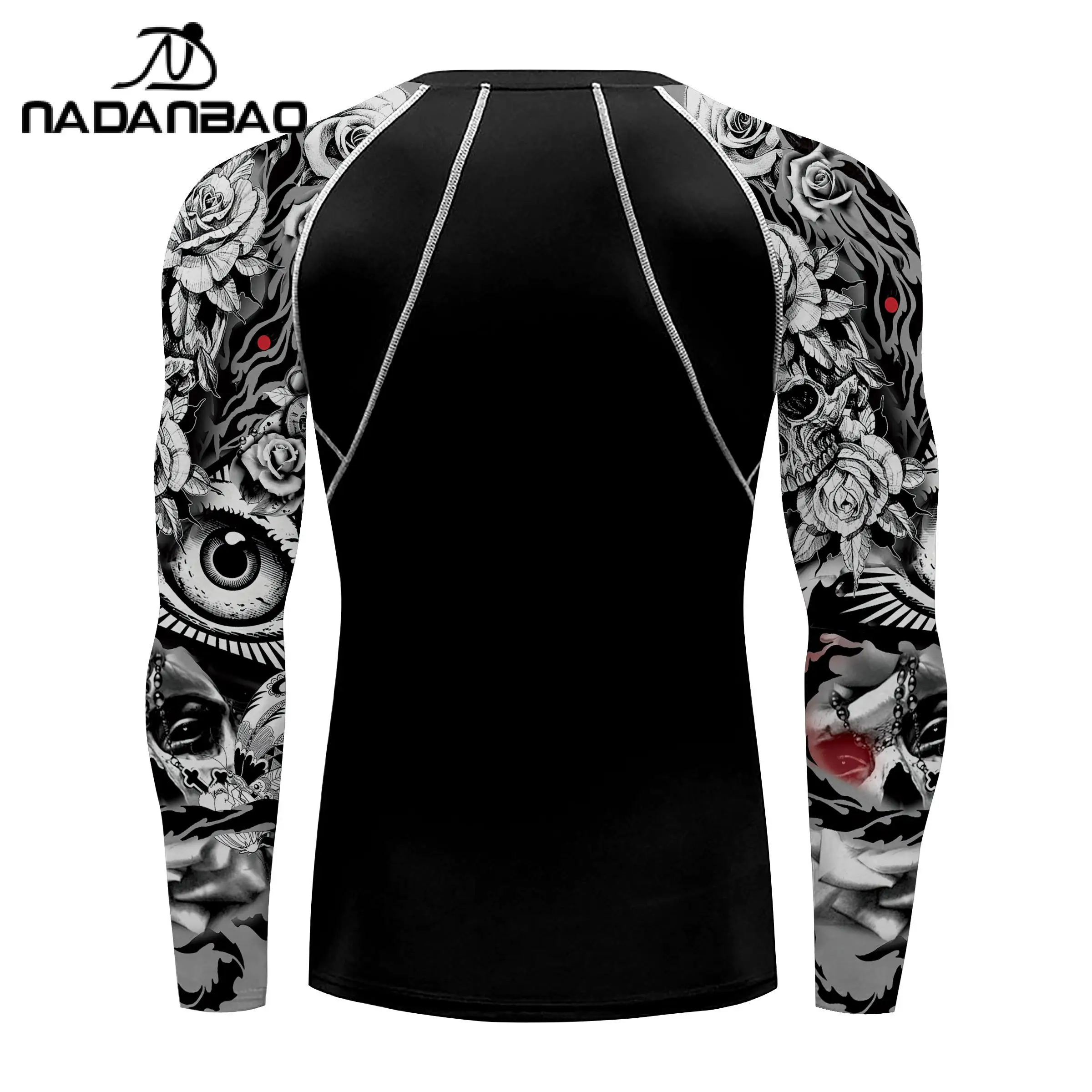 Nadanbao abbigliamento da surf costume da bagno per uomo Sport acquatici maglietta a maniche lunghe Snorkeling Fitness body costumi da bagno Beach Gym Top