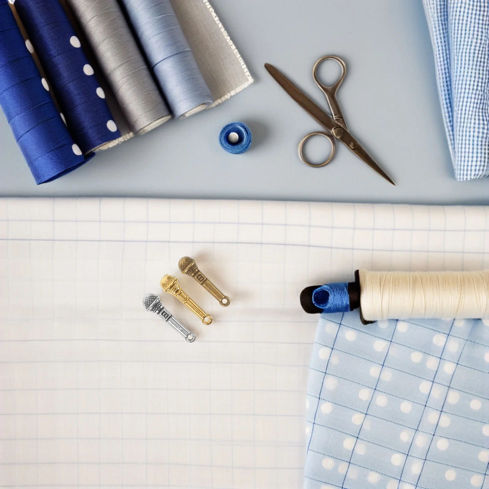 

120 шт., винтажные подвески для микрофона, подвески из сплава, музыкальная тема, принадлежности для изготовления ювелирных изделий, сделай сам, серьги для скрапбукинга, браслет, подвески