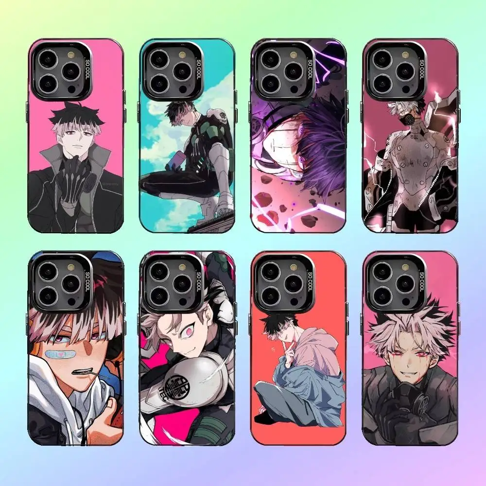 

Anime Kaiju No 8 Cool Phone Case For iPhone17,16,15,14,13,12,11 Plus,Pro Max Colorful Silver Back Phone Case