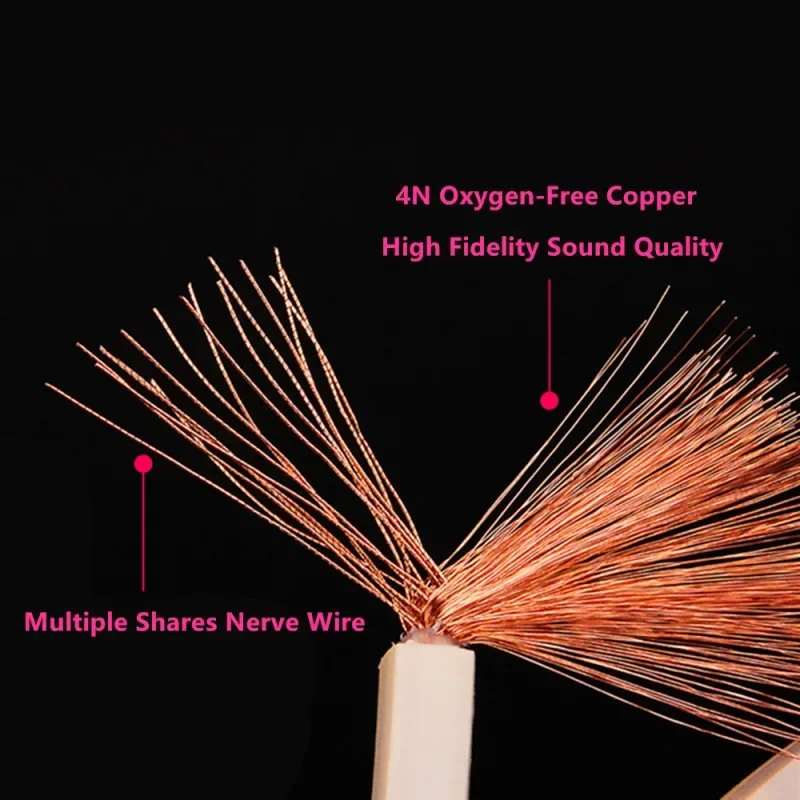 OFC 4N لتقوم بها بنفسك كابل مكبر الصوت بصوت عال الأكسجين الحرة النحاس مرحبا فاي الصوت خط كابل لمكبر للصوت المسرح المنزلي KTV DJ نظام مكبر الصوت سلك #5