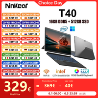 Ninkear T40 Laptop 2 in 1 TouchScreen Tablet Notebook Intel N100 14 Inch FHD 16GB DDR5+512GB SSD Wifi 6 RGB Backlit With Stylus