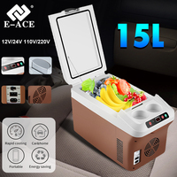 Car Refrigerator 15L Portable Fast Cooling Mini Refrigerator Energy-Saving Silent Car Dual-Purpose Household