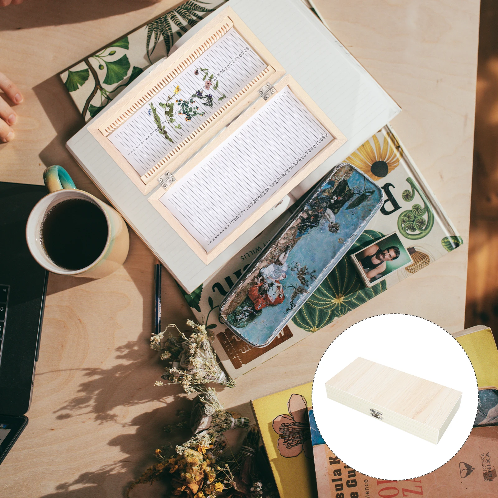 

Premium Wooden Microscope Slide Storage Box Rust Resistant Metal Clasp Numbered Slots ganized Slide Inventory Teaching Equipment