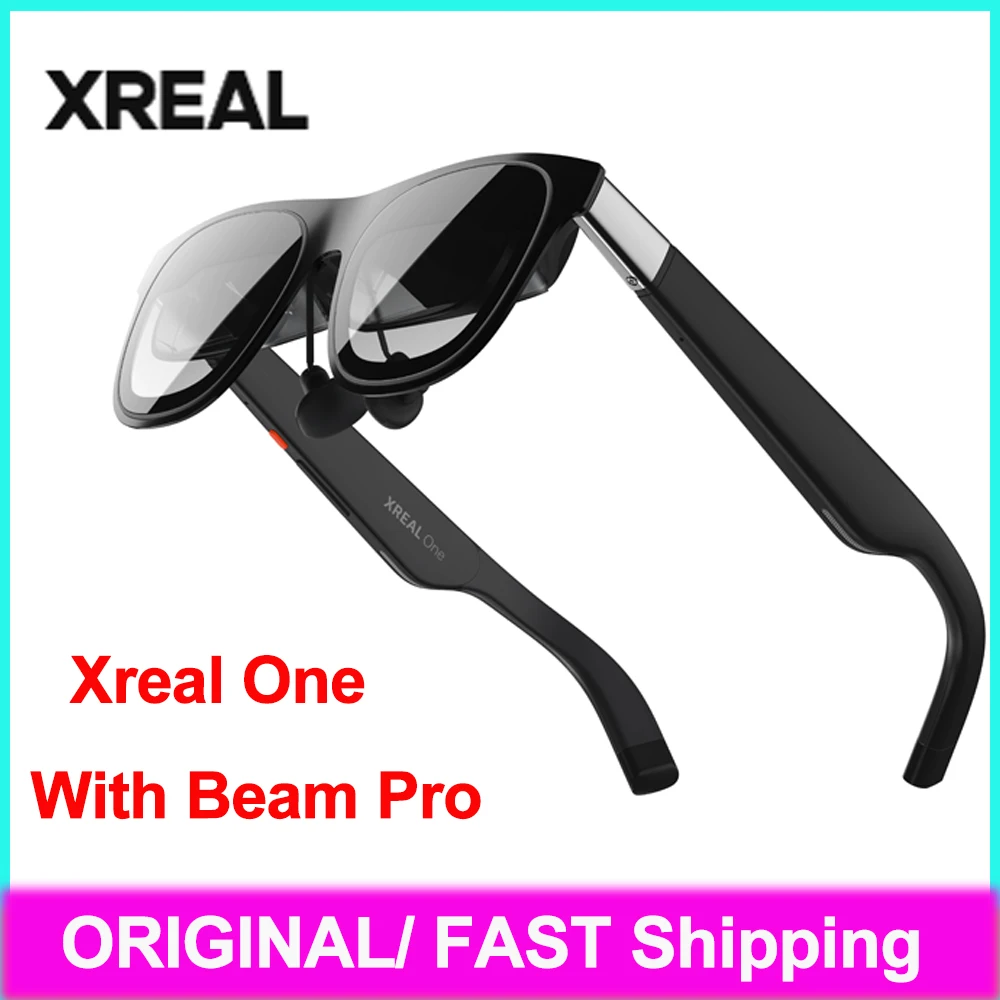 نظارات Xreal One AR الذكية 3840X1080 Native 3DoF X1 Chip 50 FOV زاوية عرض كبيرة جدًا غير ترجمة نظارات الواقع الافتراضي