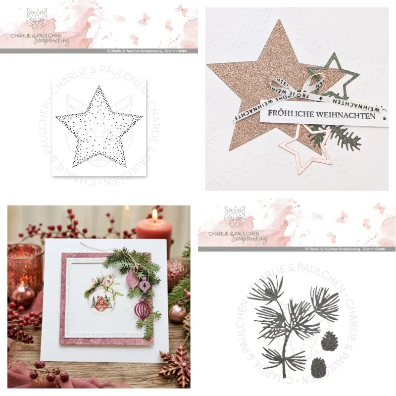 Nativity Scene in the Forest Townhouses Cutting Dies & Stamps Scrapbook Diary Decoration Stencil Embossing Template DIY Greeting