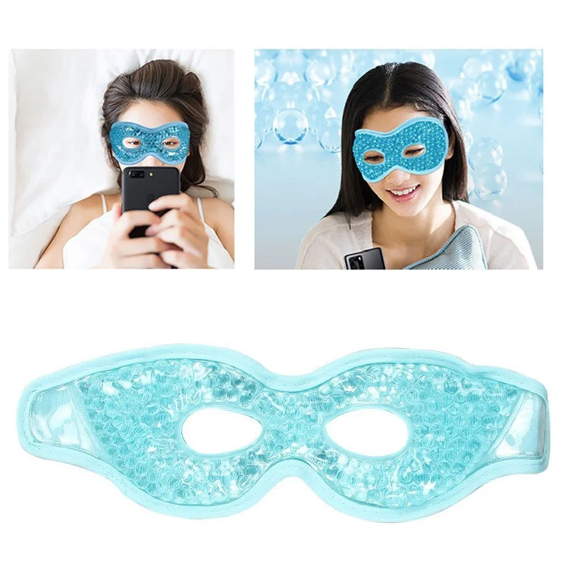 أقنعة العين للعيون المنتفخة قابلة لإعادة الاستخدام الساخن الباردة ضغط هلام قناع عين التبريد قناع عين للعيون منتفخة العين الجافة الإجهاد العناية بالبشرة