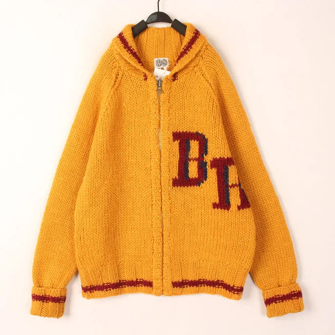 

Vintage Loose Fit Hooded Cardigan Sweater ex Autumn Winter Warm Woolen Coat Casual Ethnic Sle College Campus Faion