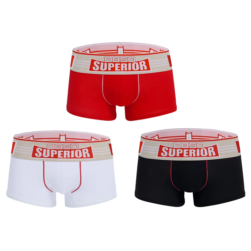 

3pcs/lot Men Underwear Boxer Set Cotton Sexy Boxers Man Slip Comfortable U Pouch Mens Shorts Free Shipping Boxershorts Male