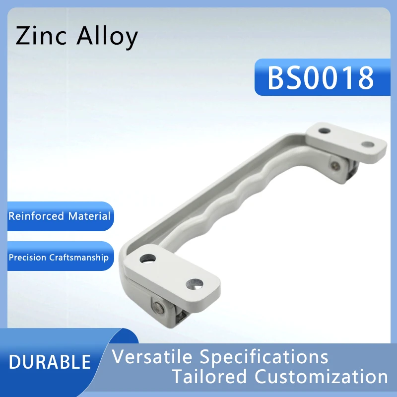 Aluminum Alloy Automatic Return Spring Toolbox Drawer Handle Industrial Cabinet Folding Handle