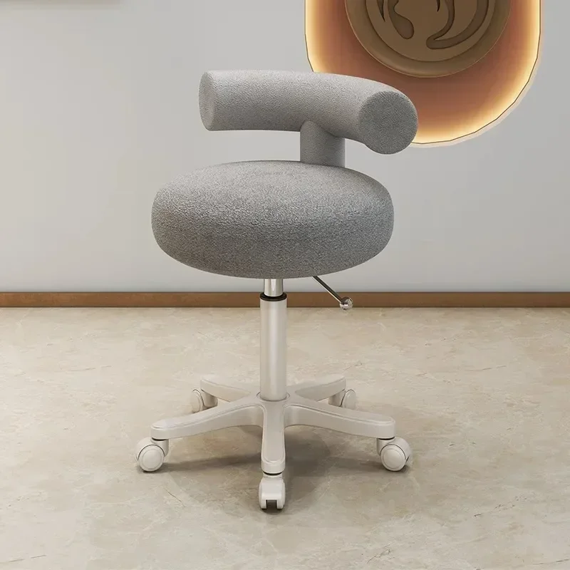 

Swivel Rolling Barber Chair Stool Salon Pedicure Hairdresser Barber Chair Work Stylist Silla Barberia Beauty Furniture LJ50BC