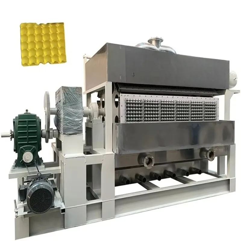Customized Fully Automatic Egg Tray Machine Paper Pulp Carton Box Egg Tray Making Machine Egg tray production line For Sales