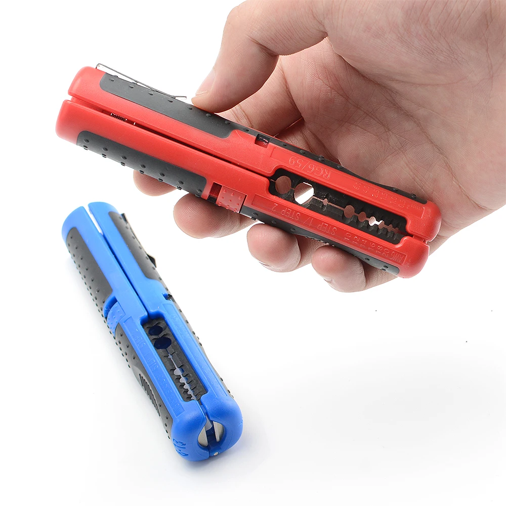 Multifunctional Cable Wire Stripper Cutter Pliers Hand Tool Hardware Tool Portable Anti-skid Handle Strip pen clip