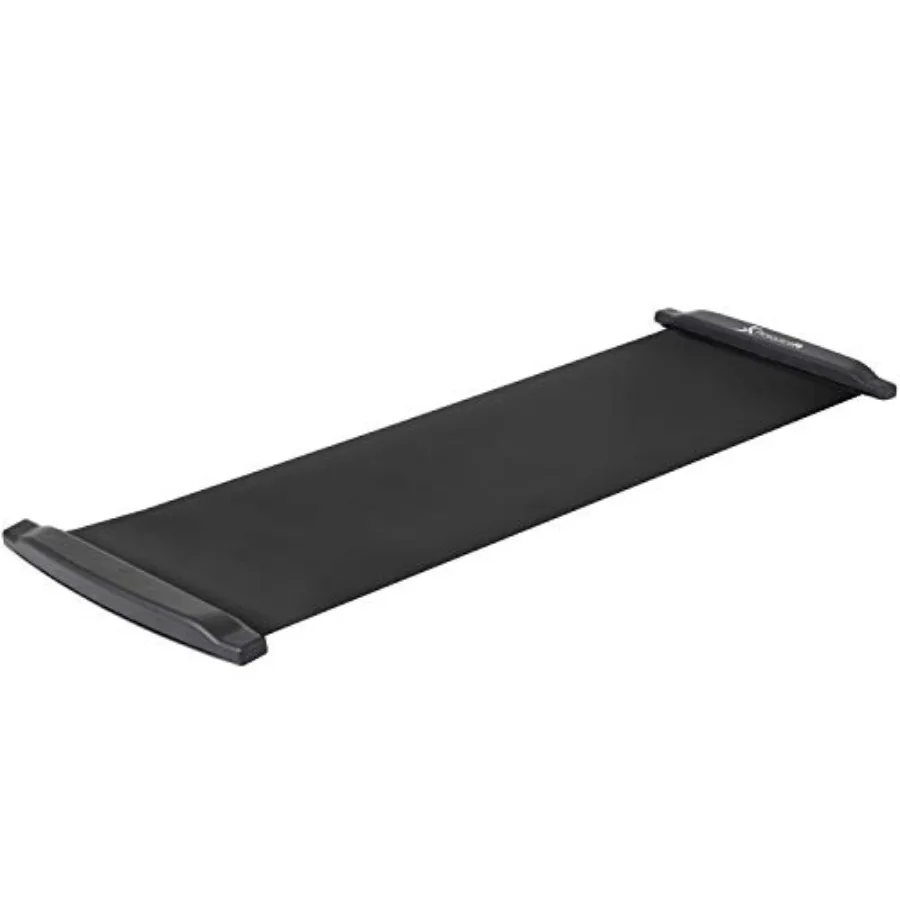 

Slide Board Mat for Exercise 6' with End Stops Booties and Carrying Bag for Low-Impact Indoor Home Workouts and Sports Training