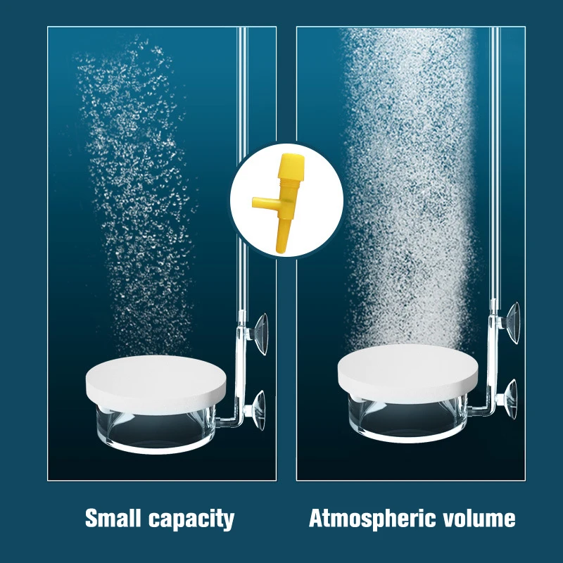 Nowy akwarium CO2 Atomizer przezroczysty CO2 dyfuzor oczyszczacz zintegrowany materiał PC specjalny płyta ceramiczna akwarium CO2 Atomizer
