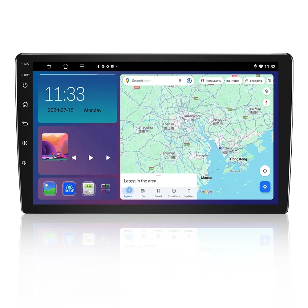 

STLFJmance9Inch 2+32GB 2+64GB Universal Android Car Radio Double Din Car Stereo CarPlay & Android Auto Navigation GPS DVD Player