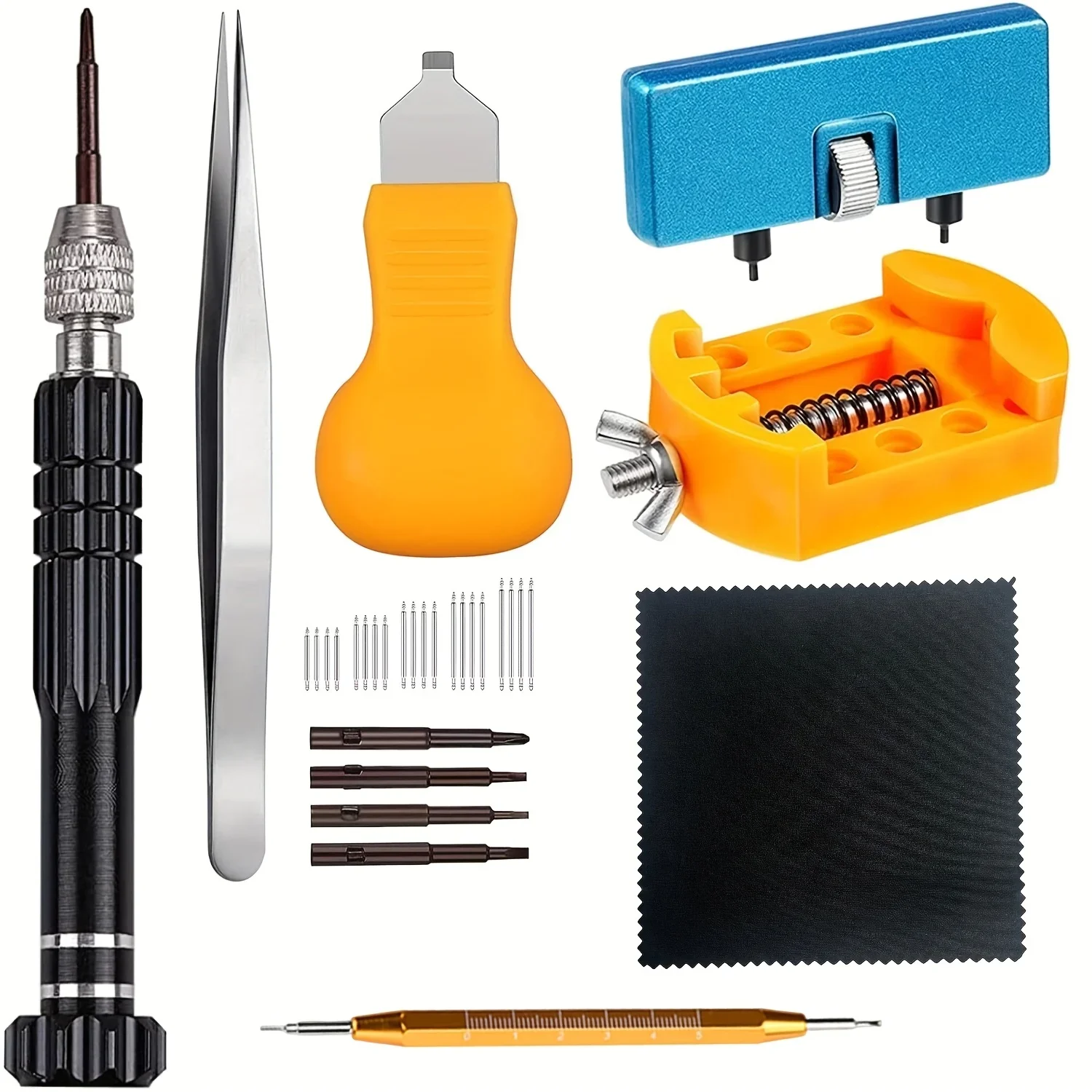 Watch Battery Replacement Kit Service Screwdriver Watch Band Replacement Tool Shell Opener Ideal Choice for Gifts