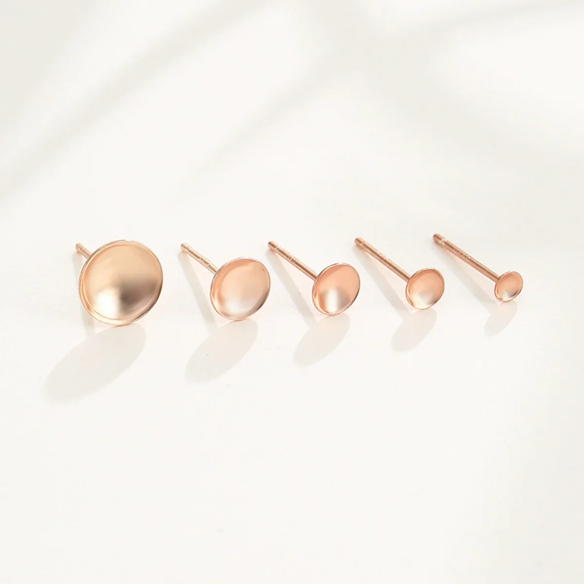 2 pair/lot 925 Sterling Silver Blank Pearl Cup Pad with Peg 3 4 5 6 8mm Earring Post for DIY Earring Jewelry Making Craft