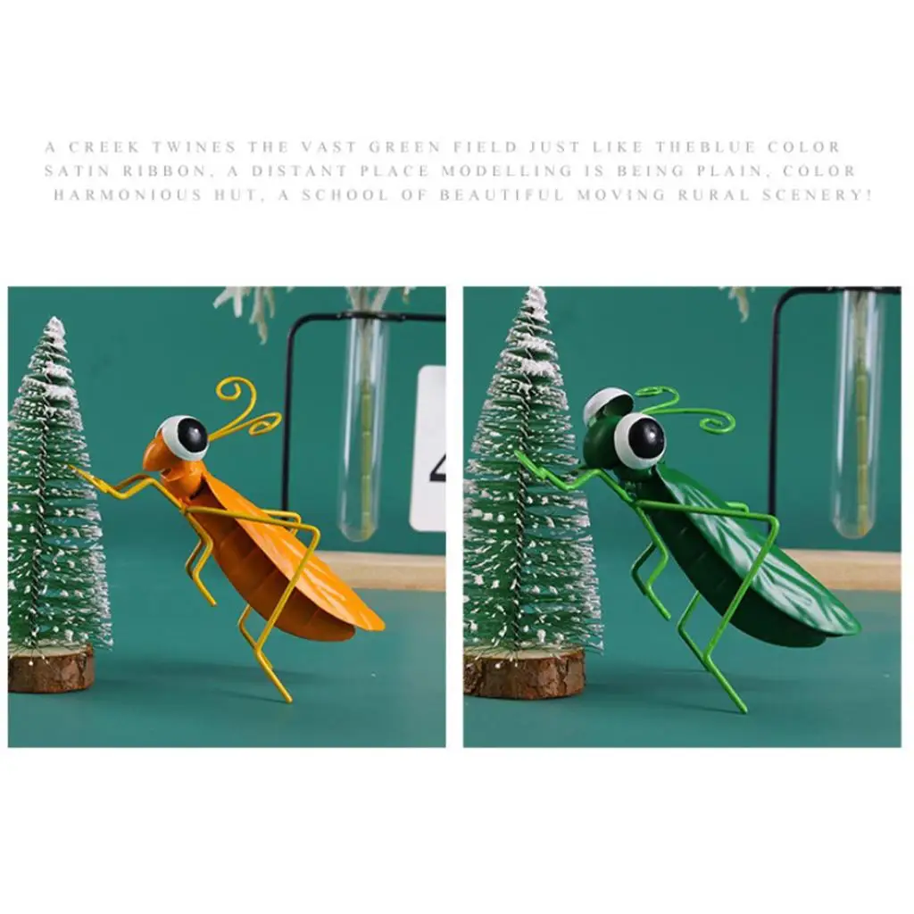 3D Locust Ornament Yard Bonsai Wall Decorative Adornment Desktop Porch