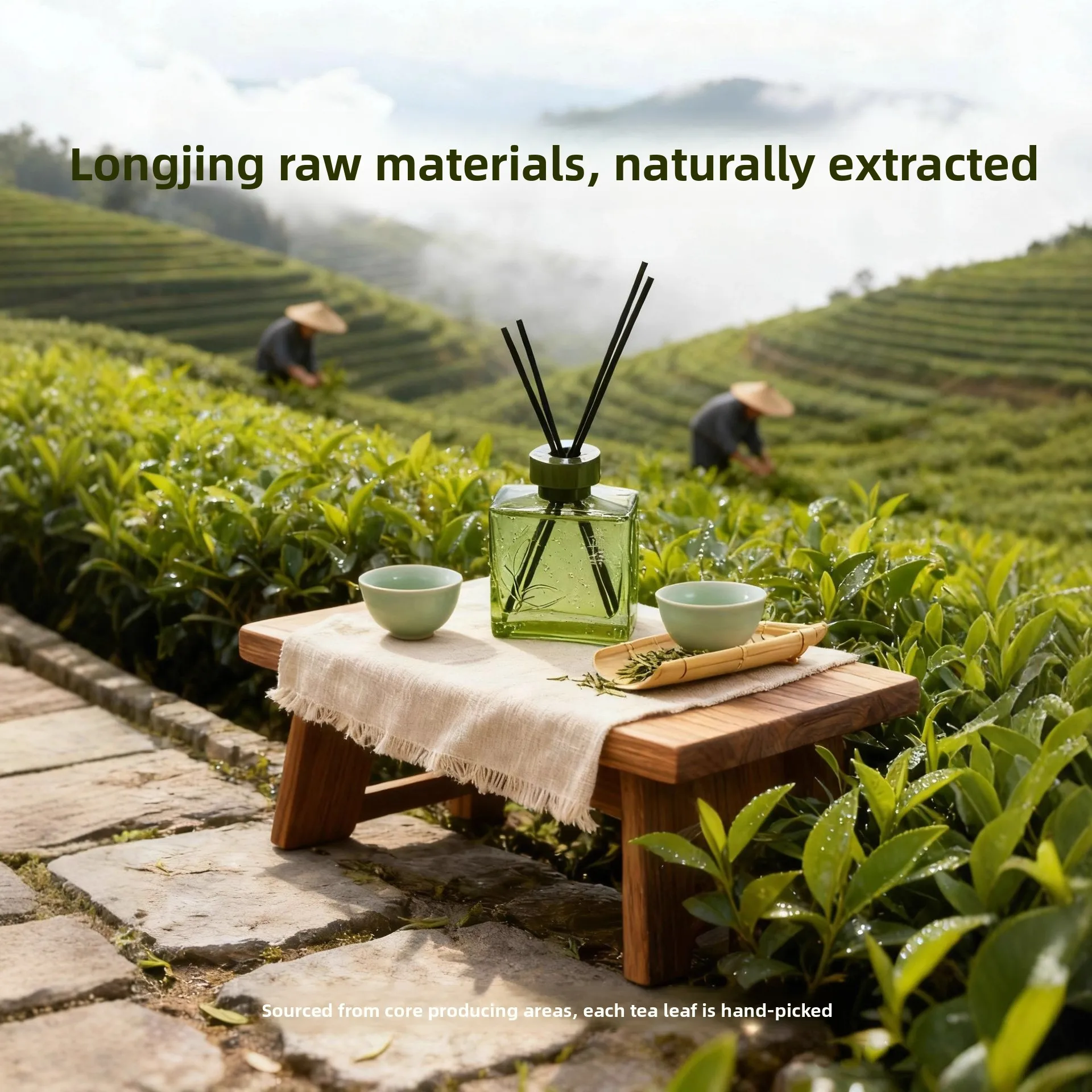Advanced 200ml Reed Diffuser Oil Concentrated Fragrance Osmanthus Longjing Tea Scent Home Office Hotel Aromatherapy