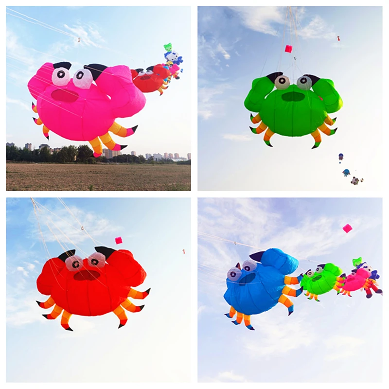 Free shipping soft kites pendant flying show kites crab kites inflatable kites factory kites for adults outdoor toy octopus kite