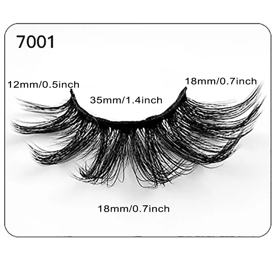 7 pares de cílios postiços encaracolados naturais fofos e brincalos, extremamente naturalmente, maquiagem de olhos fofa e viva