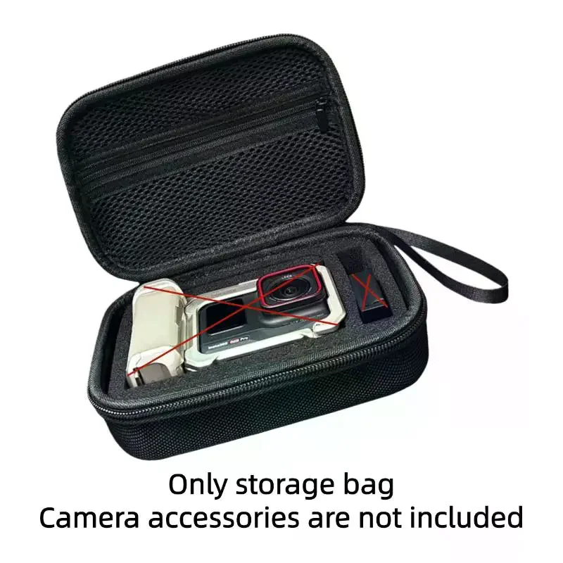 1Pcs Durable Shock Resistance Fall Protection Travel Storage Bag For Insta360 Ace 2/1 Xplorer Grip EVA Carrying Bag