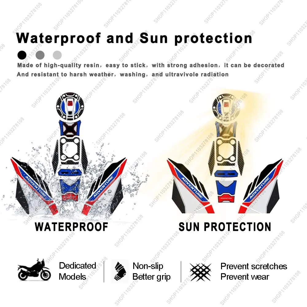 New R1300GS Sticker Motorcycle Accessories 3D Epoxy Resin Sticker kit For Bmw R1300 GS Adv Trophy 2025 Non-slip Tank Pad Sticker