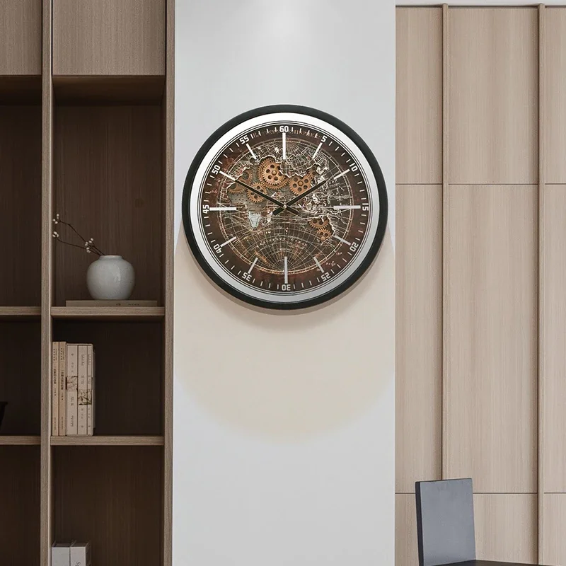 Round Fashion Wall Clocks Art Mural Digital Luxury Restaurant Nordic Wall Watch Modern Large Relogio De Parede Home Decoration