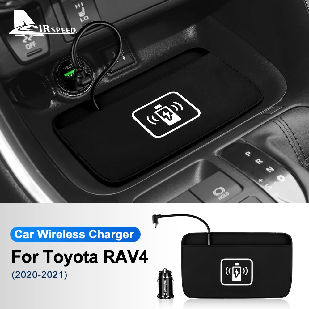 For Toyota Rav4 Rav 4 xa50 2019 2020 2021 2022 15W Mobile Phone Fast Charging Holder Interior Car Wireless Charger LHD RHD