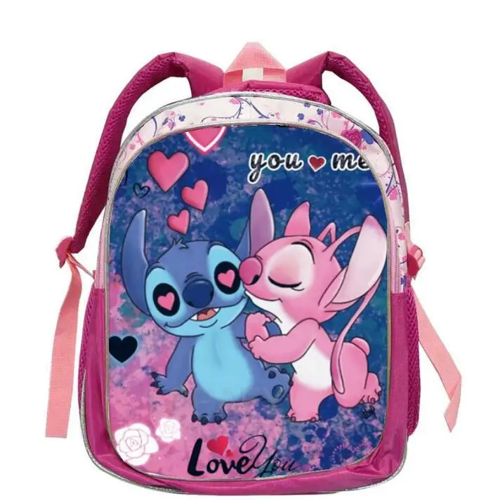 Lilo And Stitch Backpack kindergarten cartoon 3D waterproof Girls Boys School bags 2-5 years children Small Prinecess Mochilas