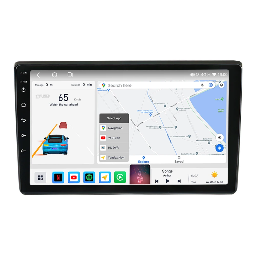 MEKEDE M6 3D Car GPS Navigation QLED Touch Screen 8 Core 4G WIFI for Toyota Tacoma Rumion 2015-2021 ADAS DVR BT AM FM