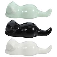 3 Pcs Cat Brush Holder Paint Sumi Writing Support Pen Rest Ceramics Shape Stand