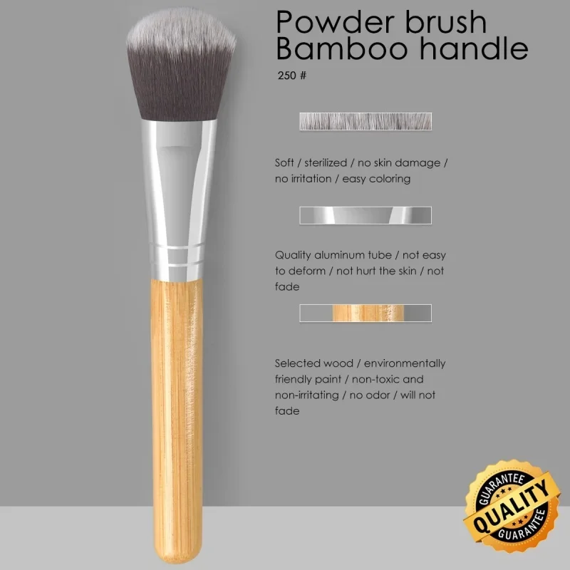 Bamboo Handle Powder Round Brush Real Techniques Blush Concealer Brushes Beauty Tools