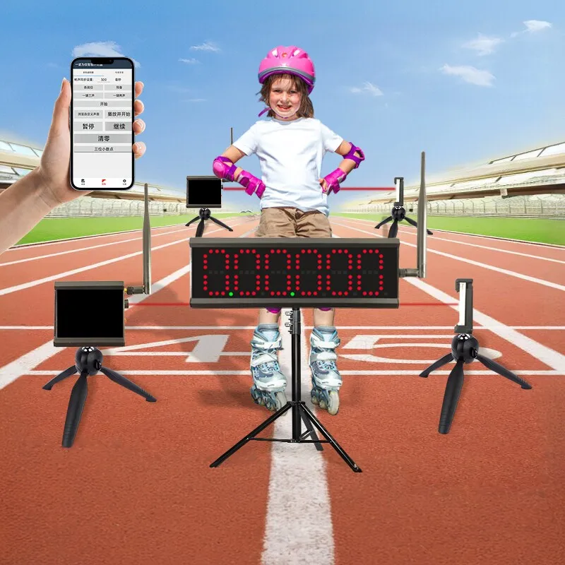 Infrared Laser Timer Track and Field Roller Skating Racing Competition Kincana Timer Dash Test Automatic Sensing