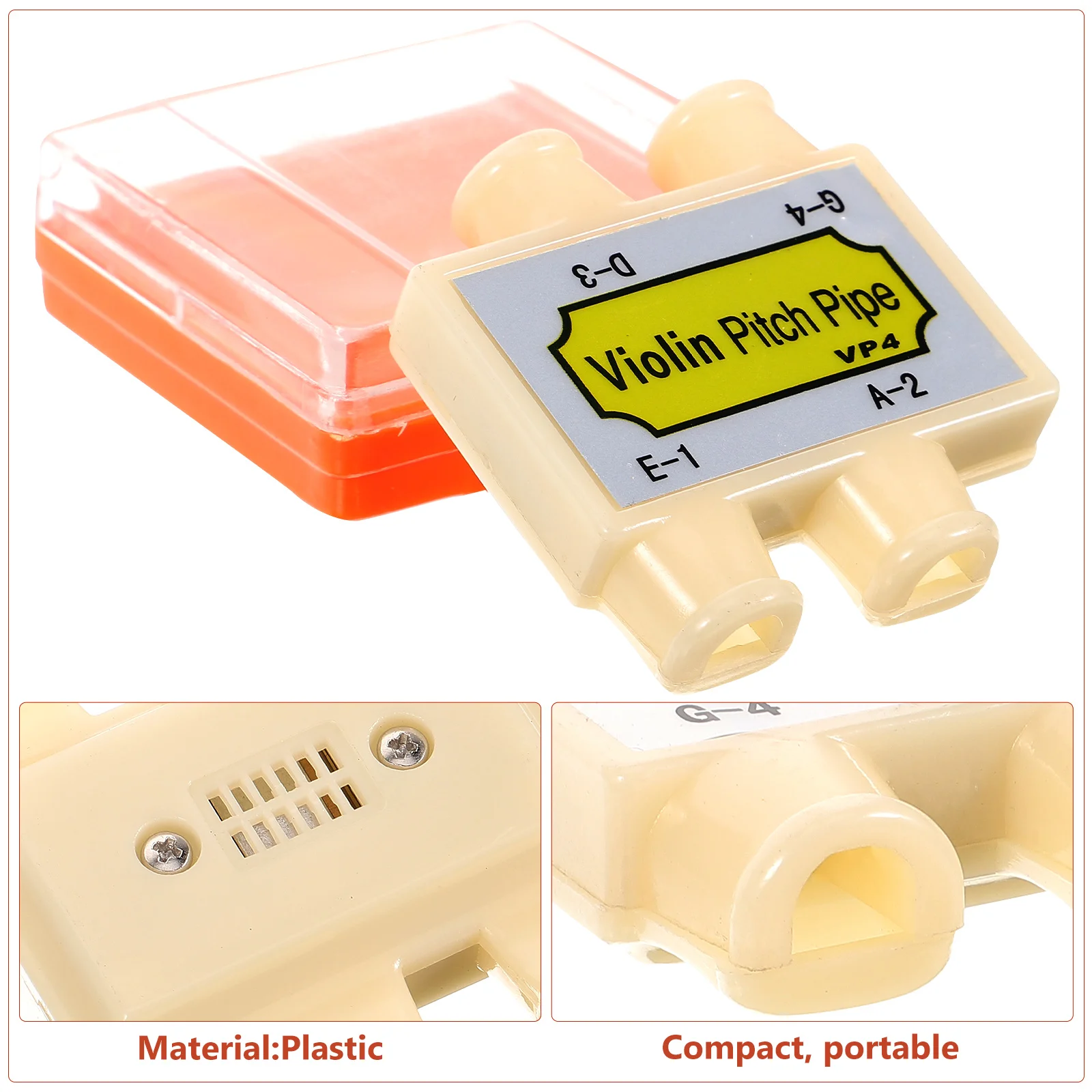 

Violin Tuner 4-Hole Portable Plastic Tuning Tool For Violin Erhu Small Musical Instrument Sturdy Replacement Tuner