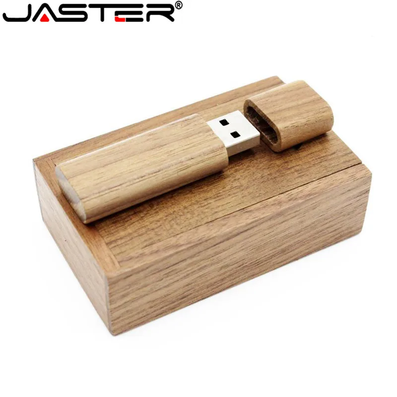 JASTER USB Flash Drive 2.0 Wooden / bamboo Pen Driver 4GB 8GB 16GB 32GB 64GB 128GB Pendrive Memory Gifts(No customized logo)