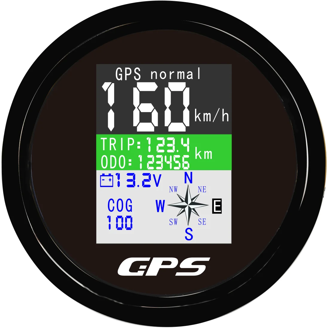 85mm Adjustable Odometer With Voltmeter 9-32V For Car Motorcycle Tractor Truck TFT GPS Speedometer