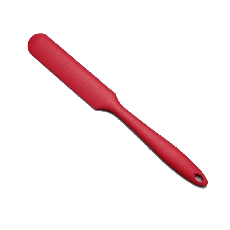 1Pc Long Handle Cake Cream Spatula Silicone Baking Batter Scraper Dessert Pastry Tools Kitchen Accessories Random Color