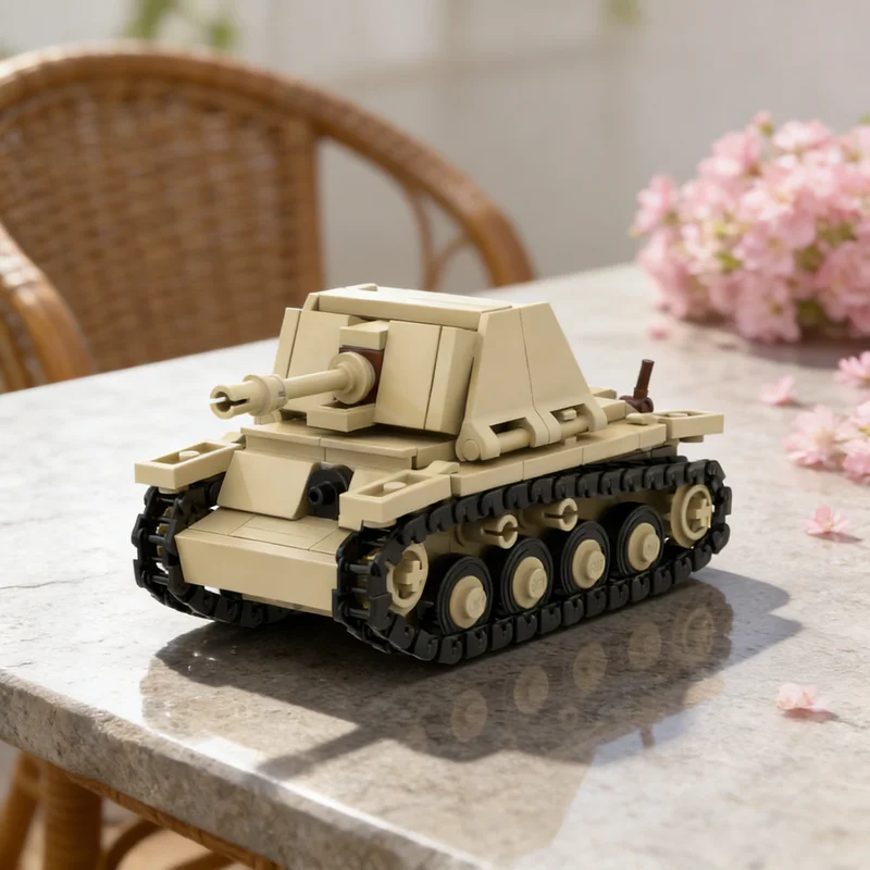 

245 деталей MOC WW2 Marder III Ausf. Модель-конструктор. Креативный подарок для самостоятельной сборки. Декор для демонстрации. Премиум-класс. Для взрослых и детей. Игрушка для дома и офиса.
