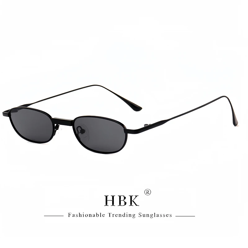 HBK New Retro Polarized Sunglasses Men Small Frame Tac Lenses Punk Sun Glasses Women Fishing Outdoor Party Eyeglasses