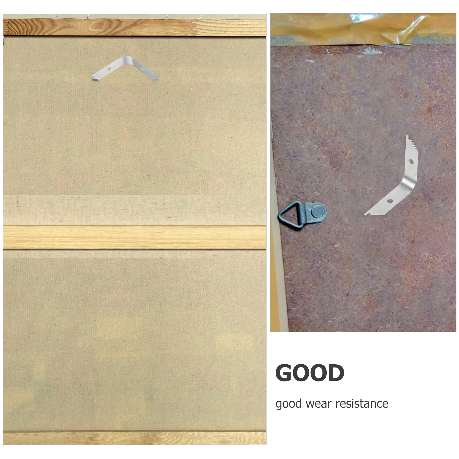 

50Pcs Aluminum Alloy Picture Frame Backing Clips Durable Spring Clips for DIY Framing Tools Picture Frame Hardware Backing