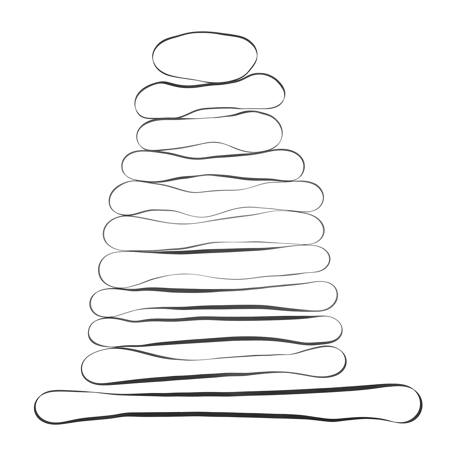 

Комплект из 11 универсальных плоских резиновых эластичных ремней для проигрывателей виниловых пластинок, низкошумные, для ремонта и обслуживания винтажных проигрывателей
