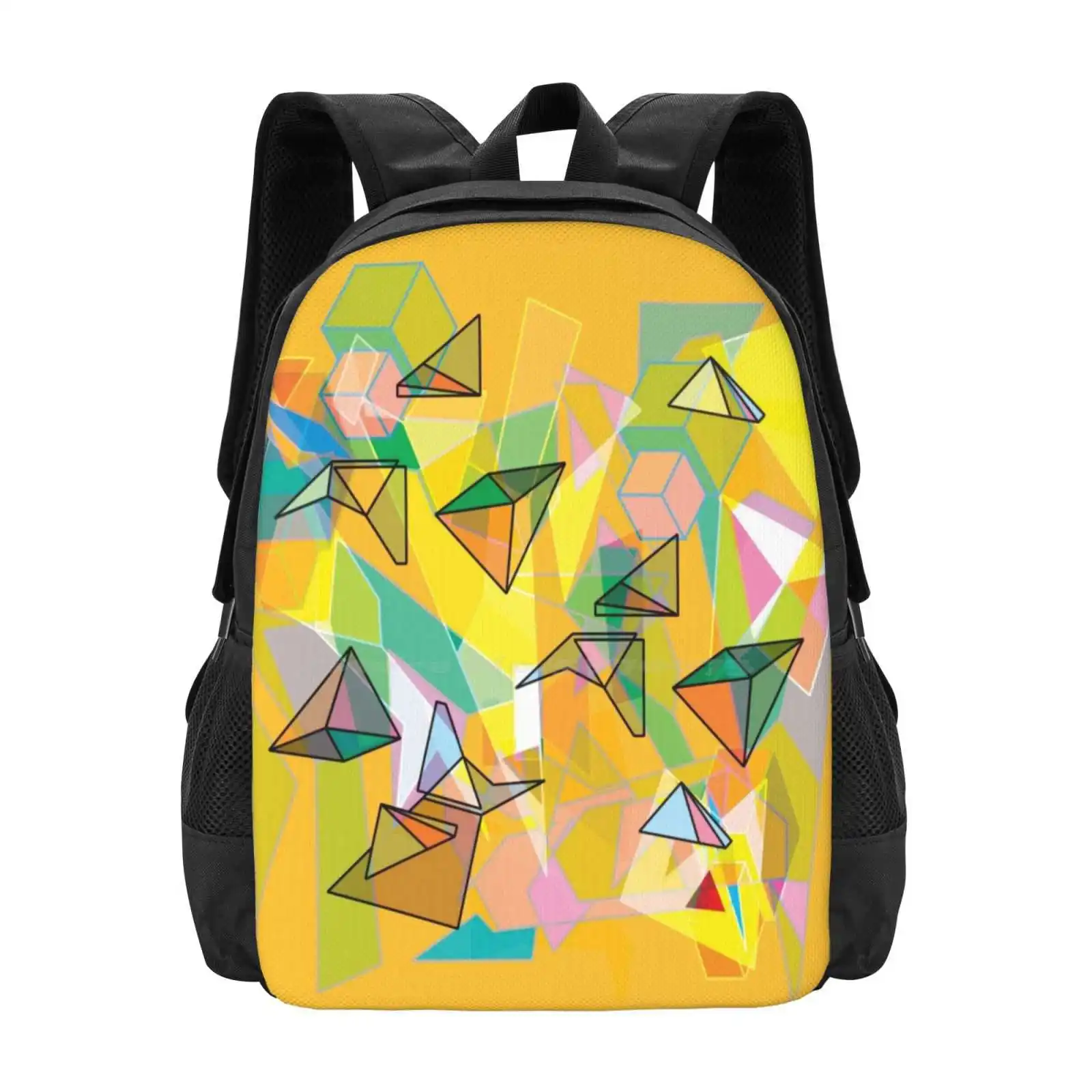 Formen in orange Muster Design Laptop Reise Schult aschen abstrakte Formen orange bunte Geometrie geometrische moderne