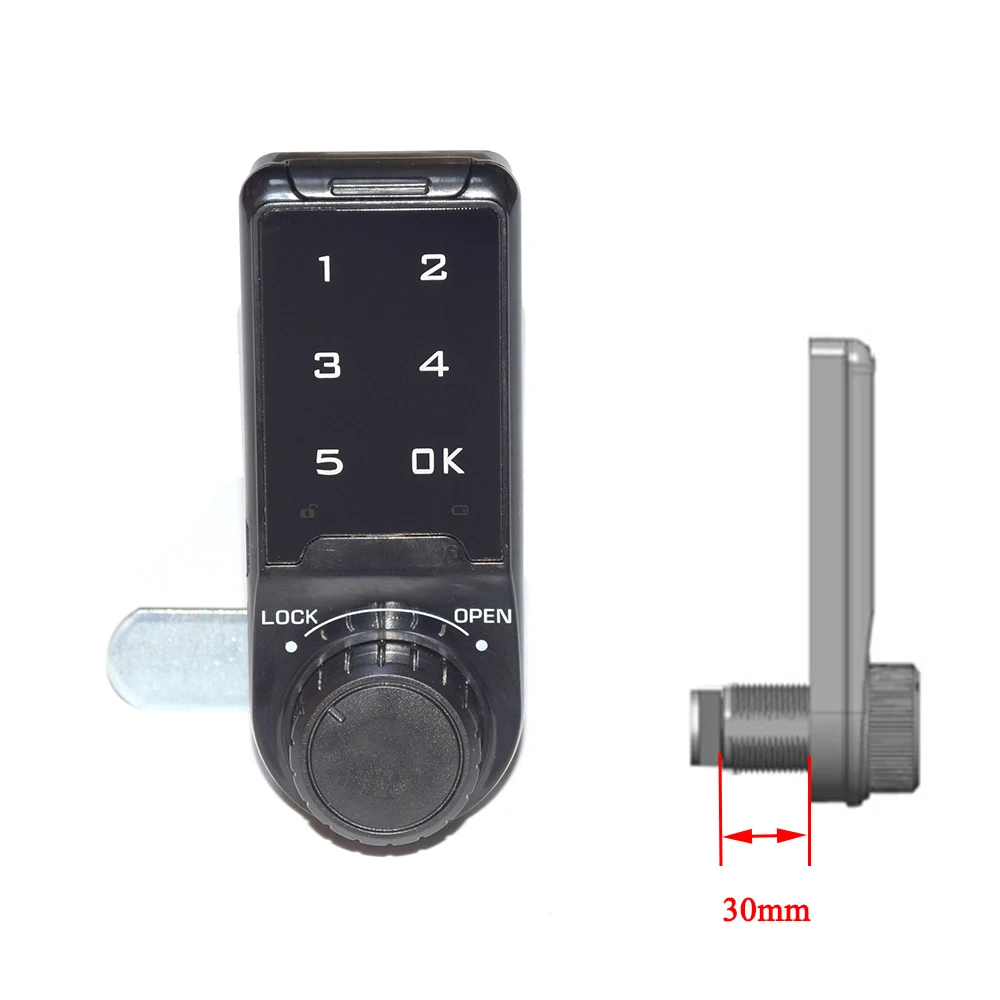 Electric Touch Keypad Digital Password Code Cabinet Drawer Lock For Home Office Hotel