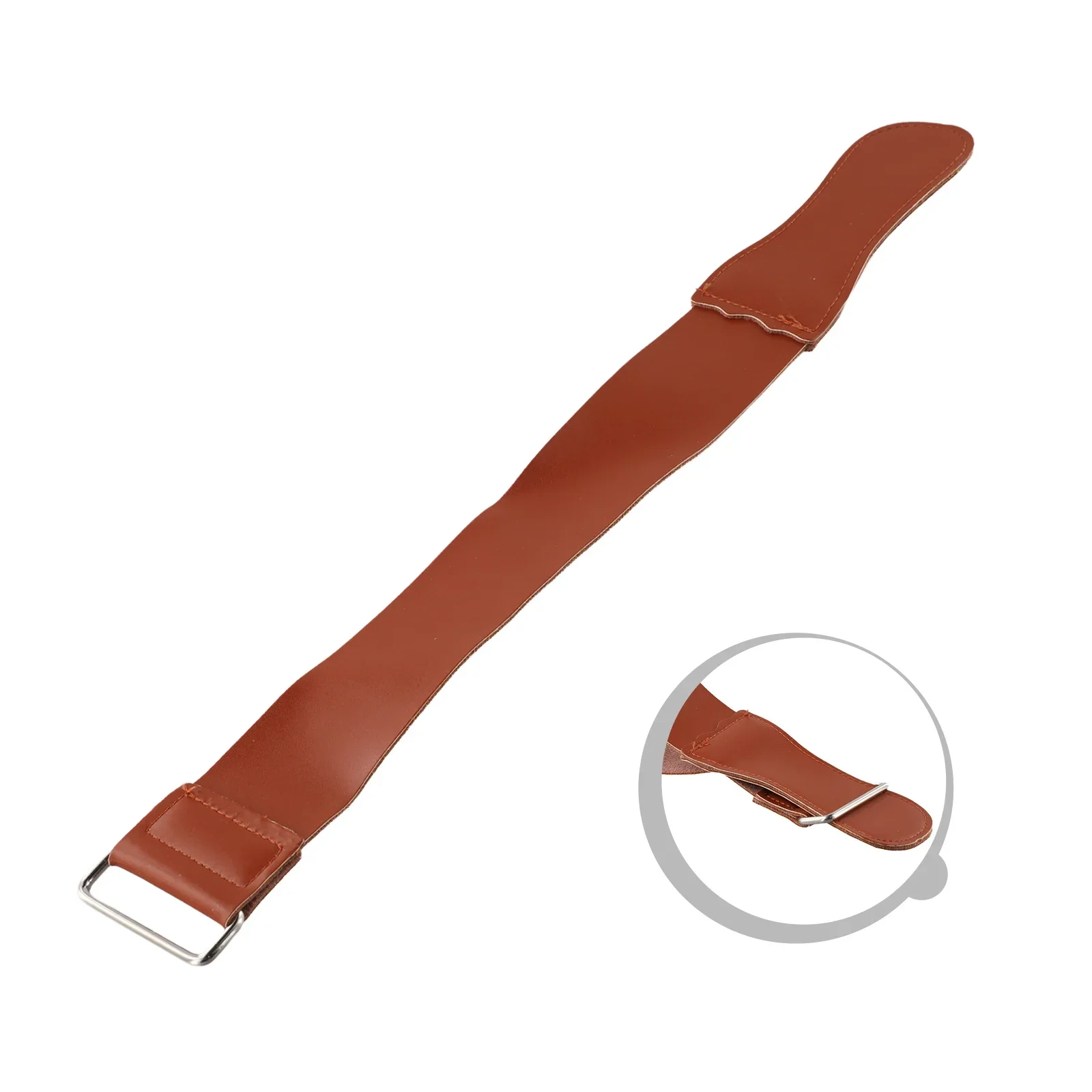 Cinturón de afilado plegable recto, doble cara, cuero, estroboscópico portátil para afilar y alisar, pulido caliente, 1 Pc