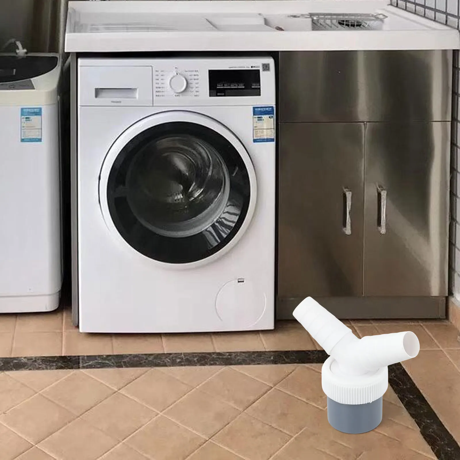 Easy Installation Double Connection Home Installation Backflow Prevention Clog Prevention PVC Material For Dishwasher