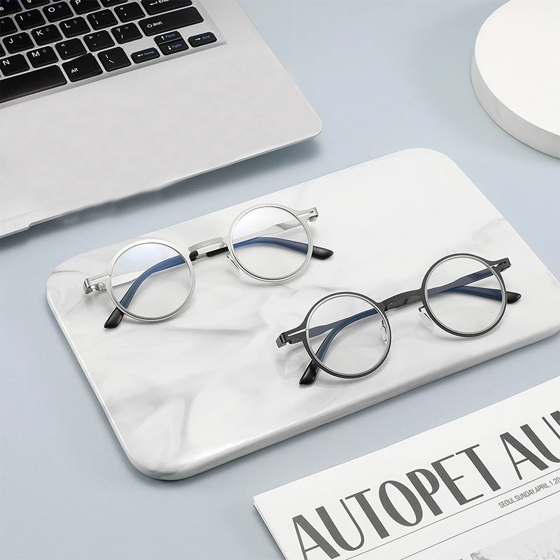 

Round European American classic ultra-light reading glasses, anti-blue light glasses, computer protective goggles, reading glass