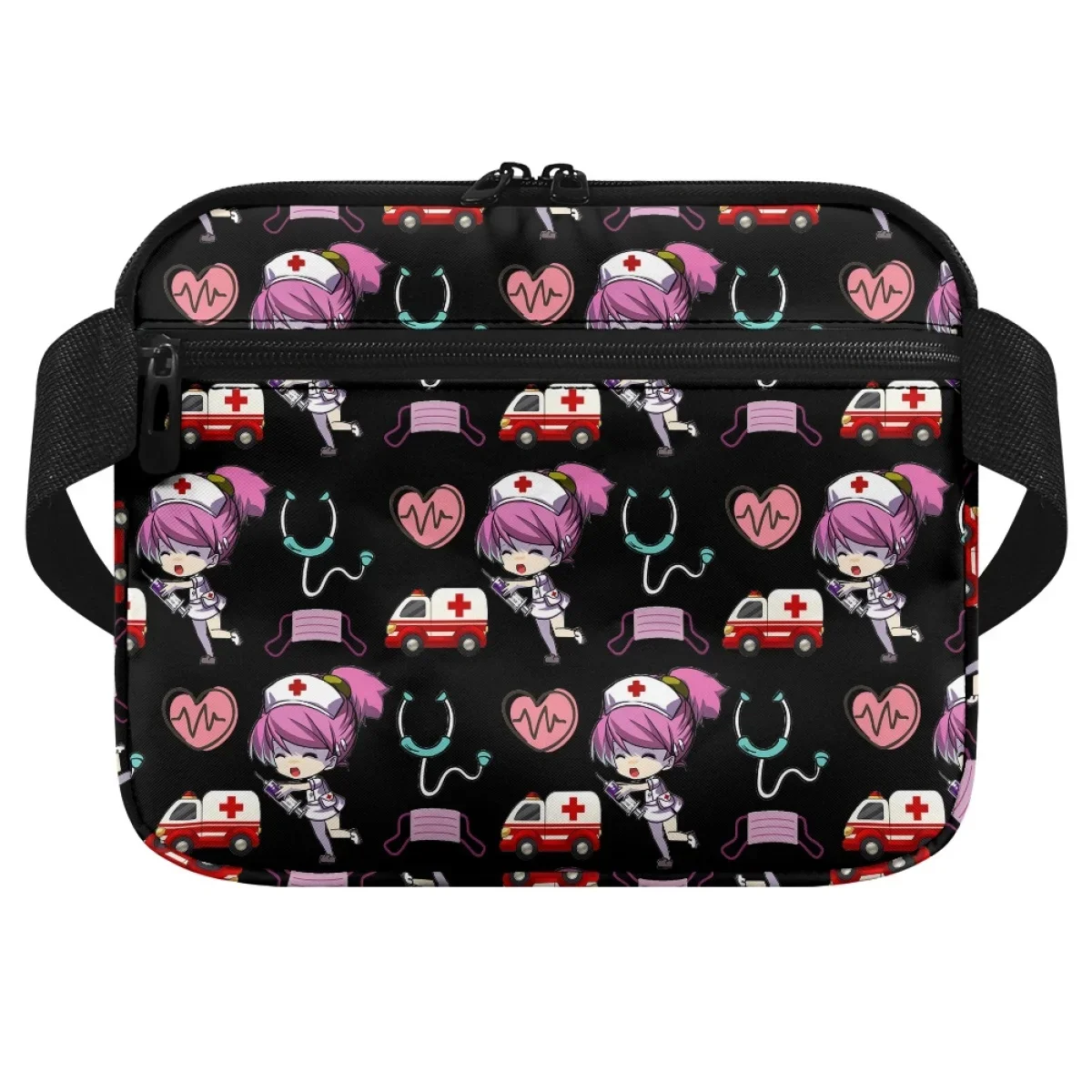 Cartoon Stethoscope Nurse Designer Casual Women Waist Bag Adjustable Strap Fashion Ladies Shoulder Belt Bag Organizer Pouch New